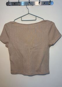 Ribbed Crop Top - Casual Style