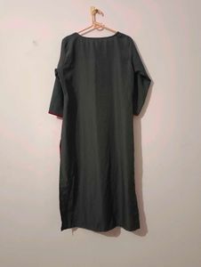 Red &amp; Gray Printed Kurti