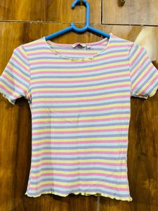 Striped Pastel Top