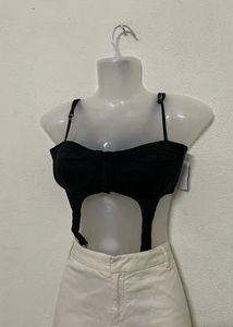 Forever 21  Y2k Korean Black Bralette