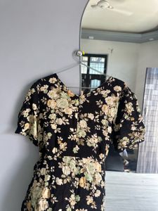 Floral Wrap Around Mini Dress