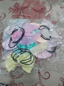 Colorful Bow Hair Ties - New