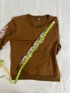 Brown Long Sleeve Sweat shirt bust 34/36