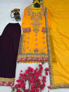 Wedding Wear Kurti Pant Sett