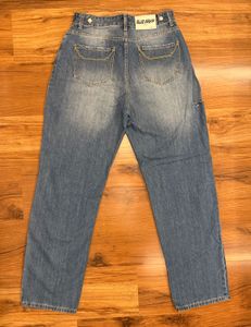 Blue Brew Baggy Ripped Jeans
