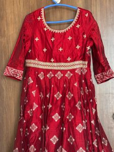 Elegant Red Ethnic Gown