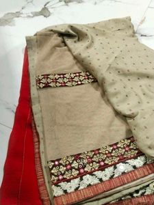 Elegant Beige Saree