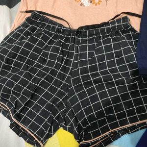 t-shirt and shorts