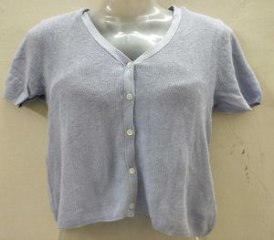 Cute Cropped Button-Down Top