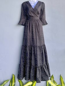 Chic Polka Dot Maxi Dress