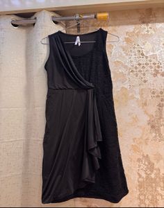 Sequin Classy Black Dress, Bust-34 Strechable
