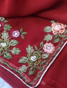 BEAUTIFUL RUST RED SAREE 🌹