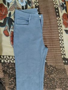 Blue Flared Denim Jeans