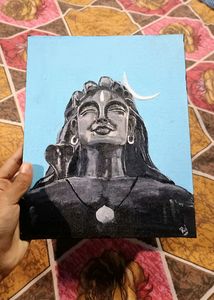 Adiyogi Painting On Canvas