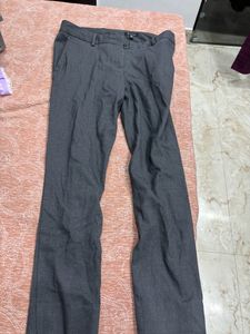 Formal Trouser Grey With Textured Fabric