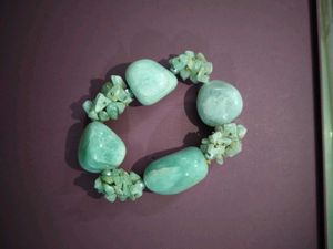 POWERFUL NATURAL GREEN JADE GEMSTONE BRACELET