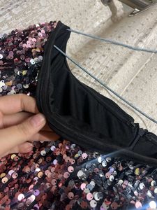 Sequence Short Dress  Silver, Pink Black Dres