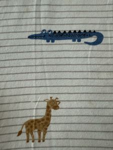 Cool boys Cotton T-shirt With Animal Print