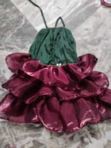 Elegant Green & Maroon Clutch