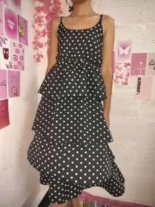 Polka Dot Tiered Dress