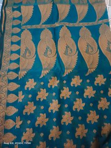 Peacock Green Saree