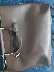 Stylish Brown Handbag- Brand  is Shree Leathers
