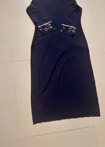 Elegant Navy Blue Kurta