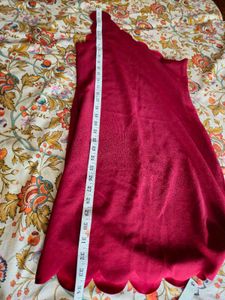 New One Shoulder Scalloping  Dress