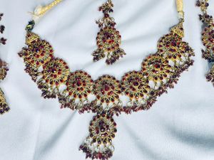 Ethnic 4 Piece Necklace Set With Mangtika
