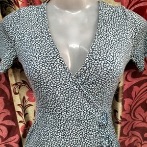 Navy Blue And White Dress