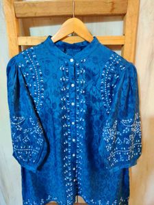 Embroidery Work Long Top Size-40
