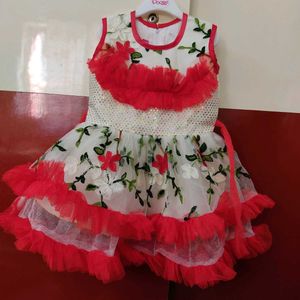 Girls Red Frock