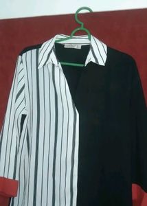 Color Block Striped Shirt