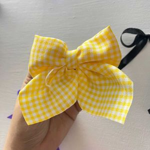 Check And Plain Bow Hairpins Or Hairrubbers