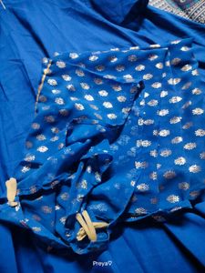 Long blue Anarkali With Dupatta 💙