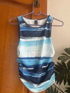 Blue Striped Tank Top
