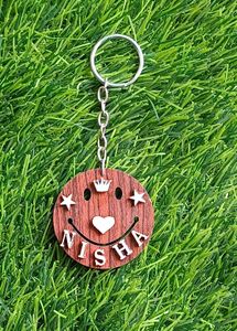 Personalized "Your Name" Smiley Keychain