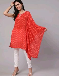 Unused With Tag One Side Sleeve Embroidery Kurta