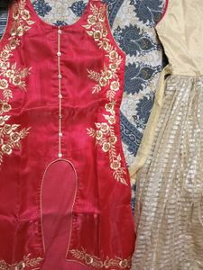 Gold &amp; Beige Party Dress