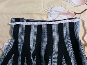 Striped Black &amp; White Skirt