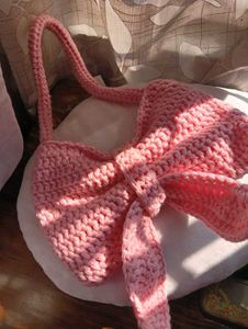 Crochet Bow Handbag