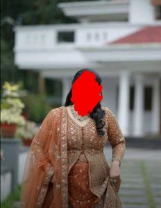 BURNT ORANGE WEDDING GOWN