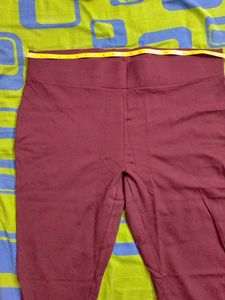 Wine/Burgundy Colour Plus Size Treggings