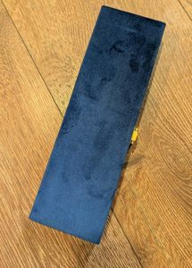Elegant Navy Velvet Jewelry Box