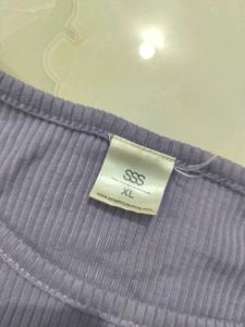 Cute Lavender Crop Top