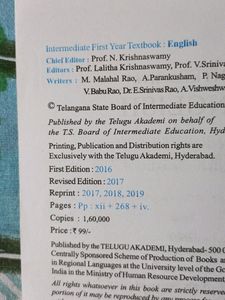 English Textbook For Inter First Year