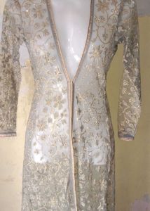 Elegant Embroidered Ethnic Gown