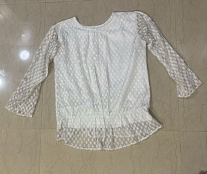 White Sheer Top