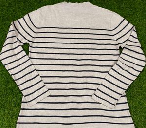 Striped Long Sleeve knit Sweater