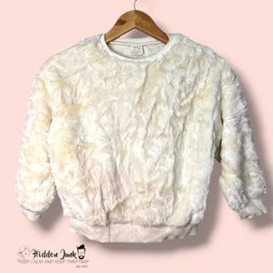 Fuzzy Cream Sweater